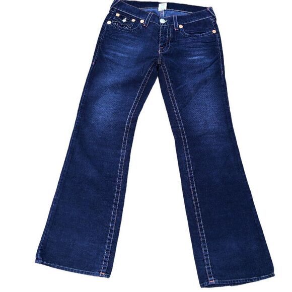 True Religion Jeans Size 34 RICKY Corduroy Blue - Picture 2 of 12